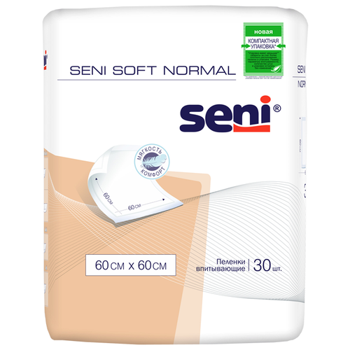 ���� ������� ����������� ����������� Seni Soft Normal 60 x 60 ��, 30 ��., ������ ������