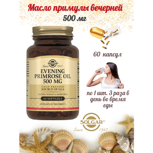      Evening Primrose Oil Solgar 500  60    -     , -  