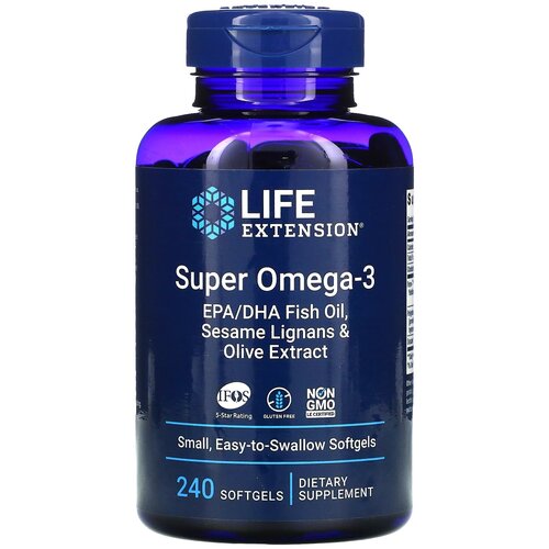   Life Extension Super Omega-3 EPA/DHA with Sesame Lignans & Olive Extract, 280 , 250 , 240 .   -     , -  