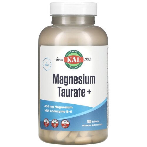   KAL Magnesium Taurate+, 350 , 400 , 180 .   -     , -  