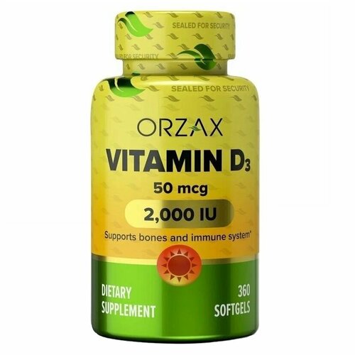  Orzax Vitamin D3 2000IU /   3 2000 360    -     , -  