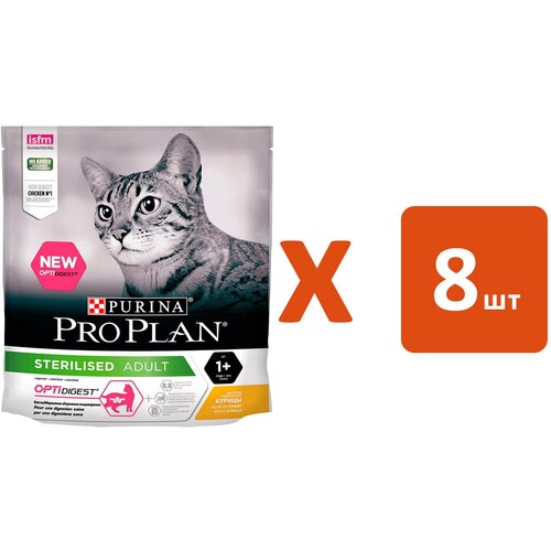  PRO PLAN CAT OPTIDIGEST STERILISED CHICKEN            (0,4  8)   -     , -,   