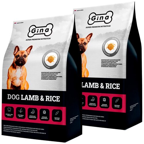  GINA ADULT DOG LAMB & RICE           01616 (3 + 3 )   -     , -,   