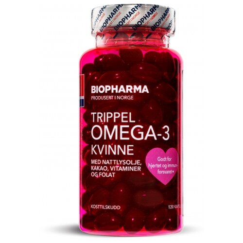  Biopharma Trippel Omega-3 Kvinne ., 155 , 120 .,    -     , -  