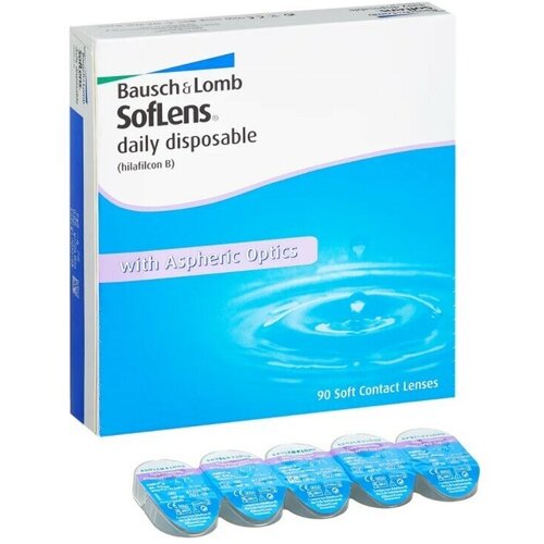    Bausch & Lomb Soflens Daily Disposable, 90 ., R 8,6, D -8,5,  