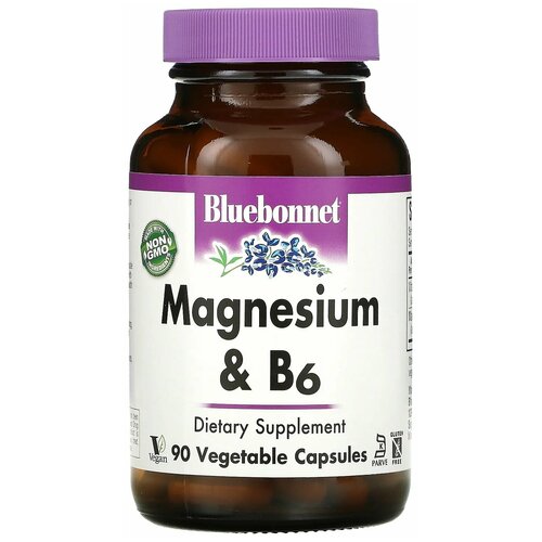  Bluebonnet Nutrition Magnesium Plus B6 (  B6) 90    -     , -  