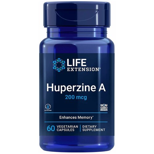  Huperzine A 200 mcg, 60 vegetarian capsules   -     , -  