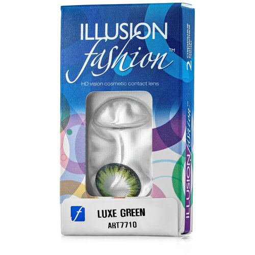    ILLUSION Fashion Luxe, 2 ., R 8,6, D 0, green,  