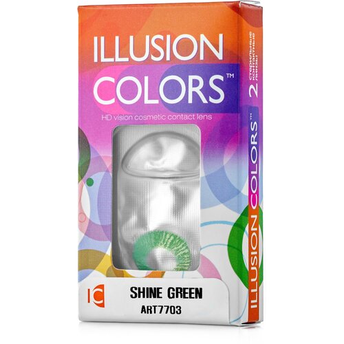    ILLUSION Colors Shine, 2 ., R 8,6, D -2, green   -     , -  