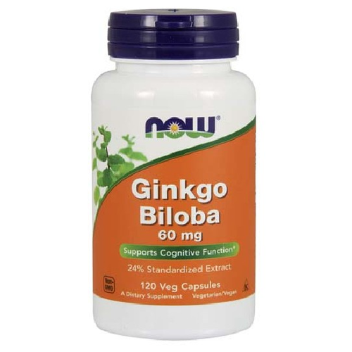  NOW Ginkgo Biloba 60 mg, 120 .   -     , -  