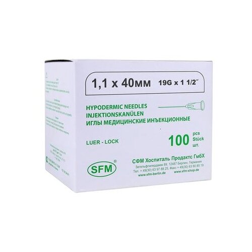 ���� ���� ������������ SFM ����������� ���� ���, 40 �� x 1.1 ��, ������: 19G, 100 ��., ������ ������