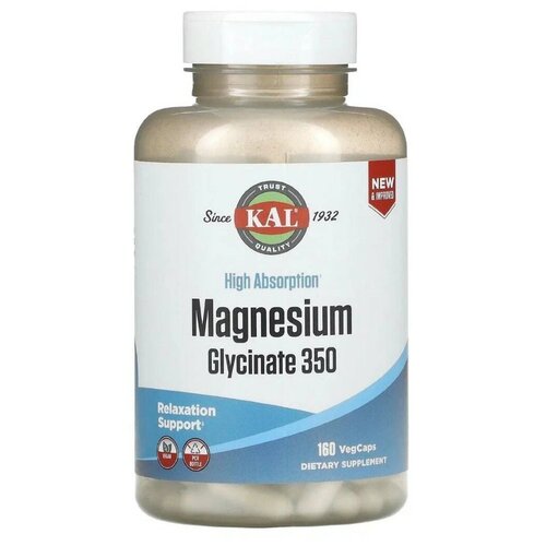   KAL Magnesium Glycinate, Vegcaps , 260 , 350 , 160 .   -     , -  