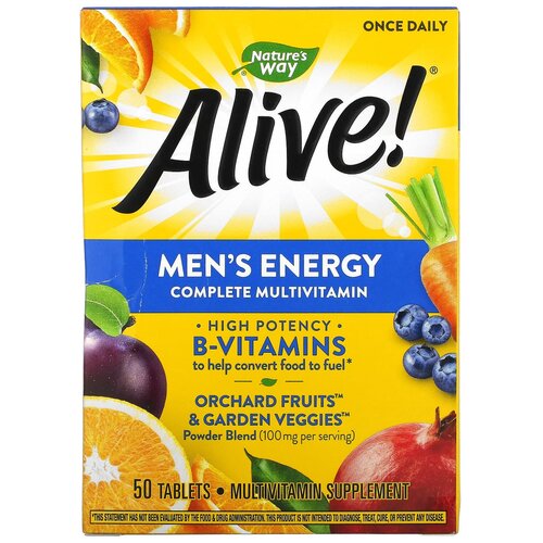   Nature's Way Alive! Men's Energy Complete Multivitamin, 140 , 140 , 50 .   -     , -  