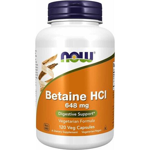  NOW Betaine HCI 648 mg 120 caps /    648  120    -     , -  