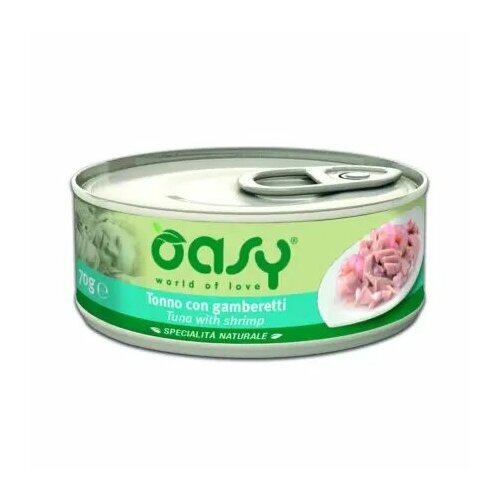  Oasy Wet cat Specialita Naturali Tuna Shrimp           - 70    -     , -  