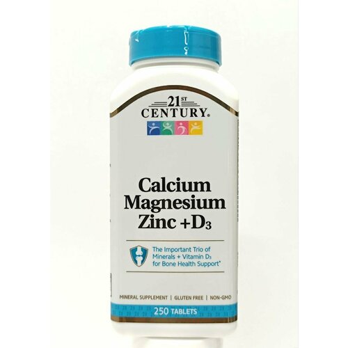   Calcium Magnesium Zinc + D3  21 st Century, 250      -     , -  