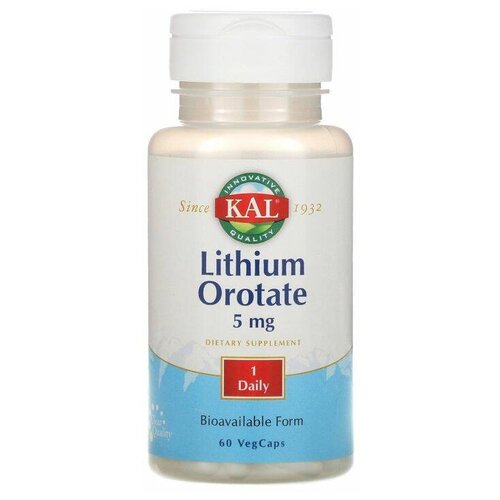   KAL Lithium Orotate, 60 , 5 , 60 .   -     , -  