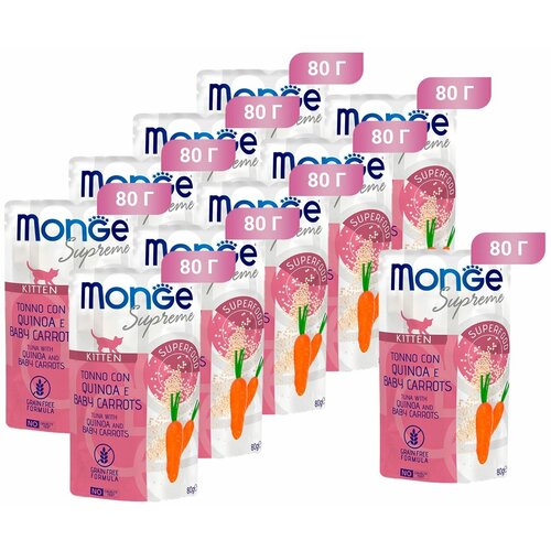      Monge Supreme cat Kitten TONNO con QUINOA e BABY CARROTS, ,     -, 10 .  80 ,  