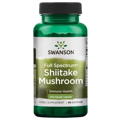  Swanson Shiitake Mushroom 500 mg Full Spectrum (  500 ) 60  (Swanson)   -     , -  