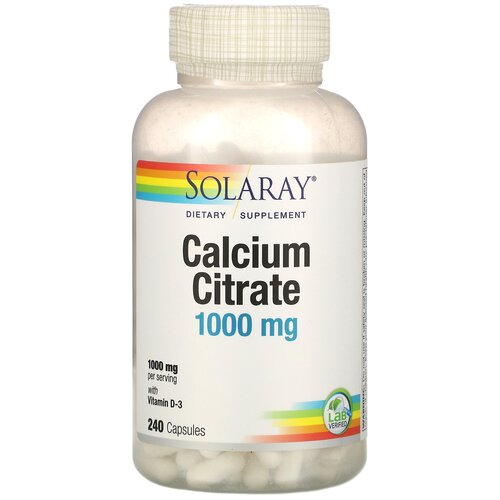  Solaray - Calcium Citrate with Vitamin D-3 1000  (240 ) -             -     , -  