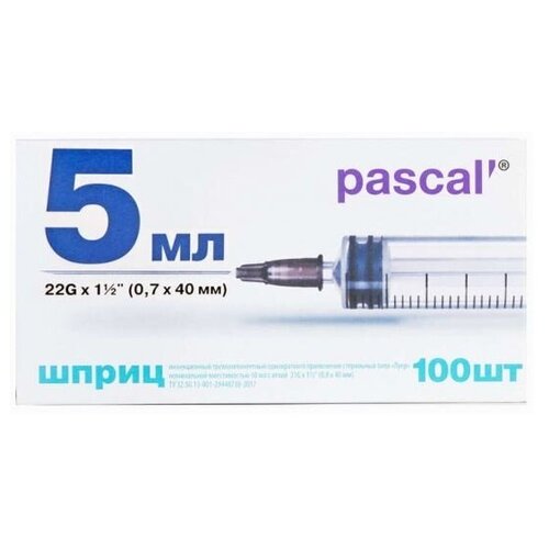   Pascal' , 40  x 0.7 , : 22G, 5 , 100 .   -     , -  