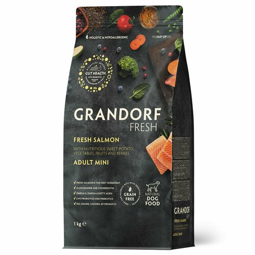  GRANDORF Fresh Dog Adult MINI Salmon&Sweet Potato (        ) 1    -     , -  