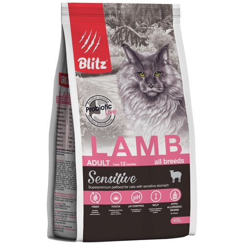  BLITZ SENSITIVE ADULT CAT LAMB      (2 )   -     , -,   