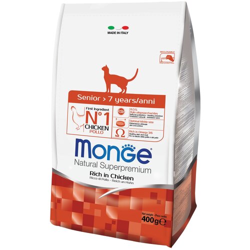       Monge Natural Superpremium Cat Senior Pollo,    ,   ,  , 8 .  400    -     , -,   