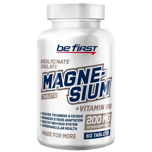   Be First Magnesium + Vitamin B6, 120 , 60 , 60 .   -     , -  