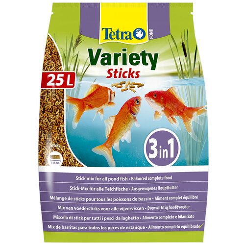        Tetra Pond Variety Sticks, 25 , 3.75    -     , -  