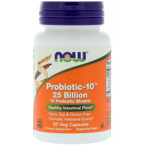  Probiotic-10, 25 , 50  , NOW Foods,  