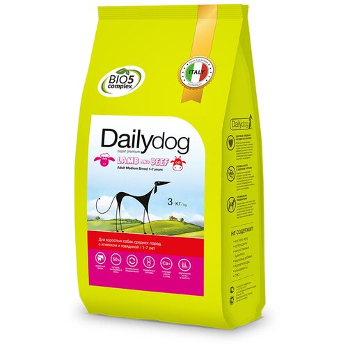    Dailydog Adult Medium breed Lamb and Beef          - 3   -     , -  