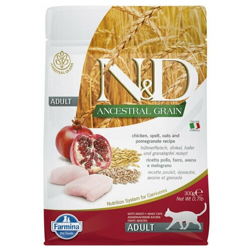  N&D Ancestral grain CAT CHICKEN & POMEGRANATE ADULT/&        , 1,5    -     , -,   