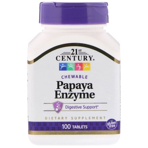   21st Century Papaya Enzyme, 100 , 100 , 100 .   -     , -  