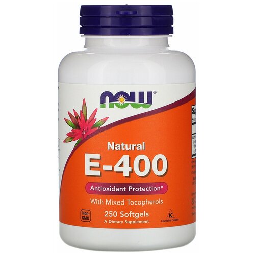   NOW Natural E-400 with Mixed Tocopherols, 240 , 250 , 400 , 250 .   -     , -  