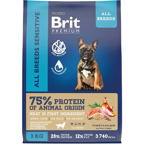   Brit Premium Dog Sensitive          3    -     , -,   