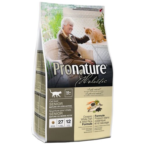   Pronature Holistic Senior Oceanic White Fish & Wild Rice Formula    7 ,      , 2.72    -     , -,   