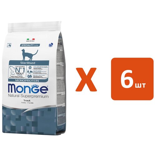  MONGE SPECIALITY MONOPROTEIN CAT STERILISED TROUT           (1,5   6 )