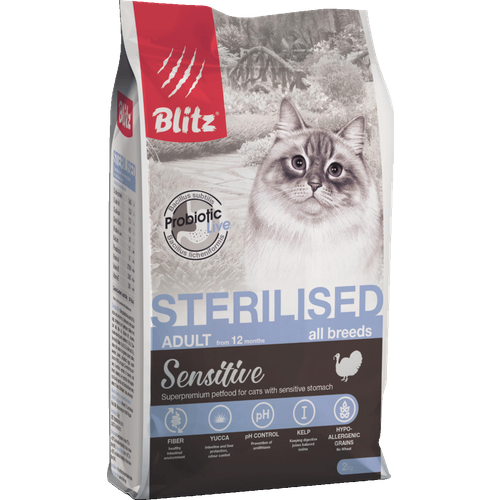  Blitz Sensitive Turkey Adult Sterilised Cat All Breeds        2    -     , -,   