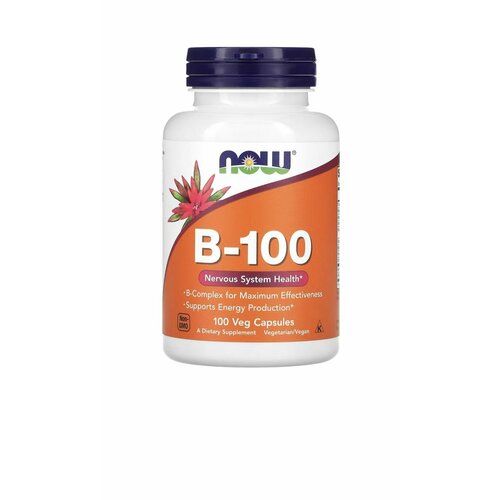 ���� B-100 �������� ��������� ������ � ��� ������������ ������������� NOW B-100 B-Complex for Maximum Effectiveness 100 ������, ������ ������