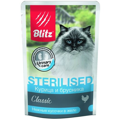 Blitz      ,     BCW06-1-00085 | Classic Chicken lingonberry in Jelly Sterilised Adult Cat All Breeds, 0,085  (26 )