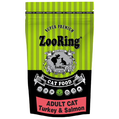    ZooRing Adult Cat Turkey&Salmon 0,35 