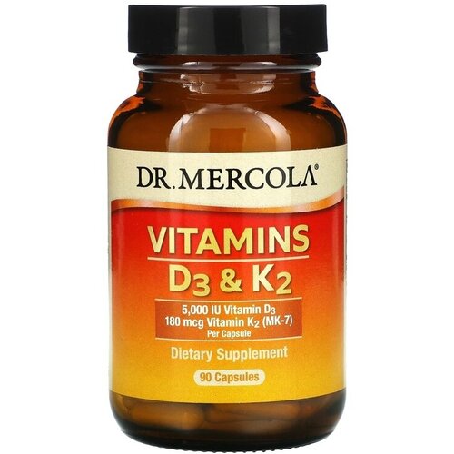   Dr. Mercola Vitamins D3 & K2, 90 .   -     , -  