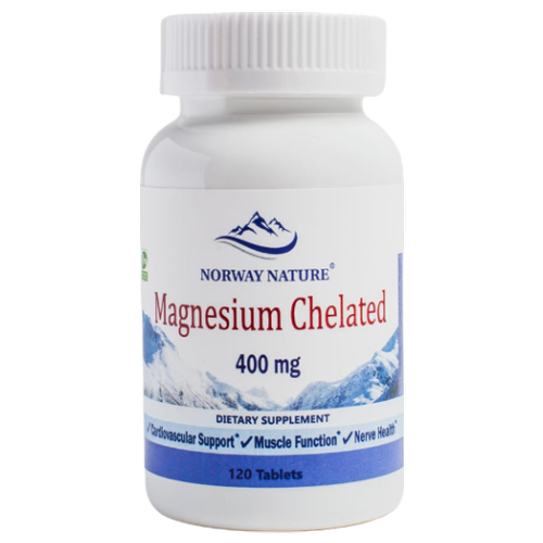   Norway Nature Magnesium Chelated, 400 , 120 .   -     , -  