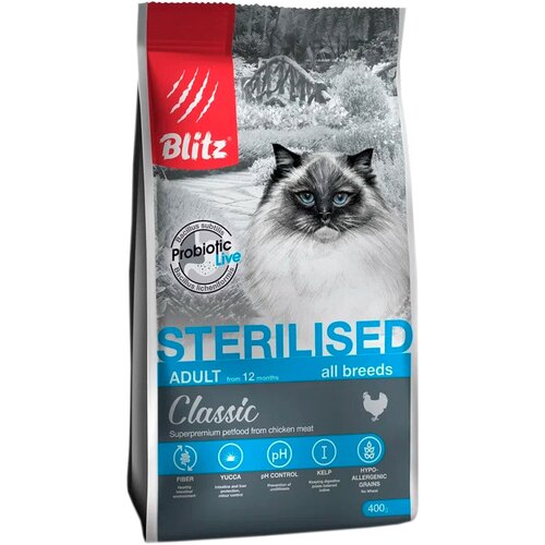  BLITZ CLASSIC ADULT CAT STERILISED CHICKEN          (0,4 )   -     , -,   
