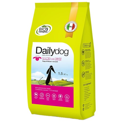  Dailydog Puppy All Breed Lamb and Rice -      ,     (3 )   -     , -,   