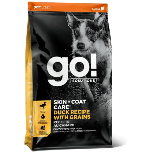    GO! SKIN + COAT Duck Recipe With Grains    ,      11,4    -     , -,   