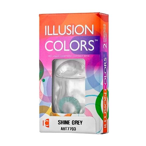    ILLUSION Colors Shine, 2 ., R 8,6, D 0, grey   -     , -  