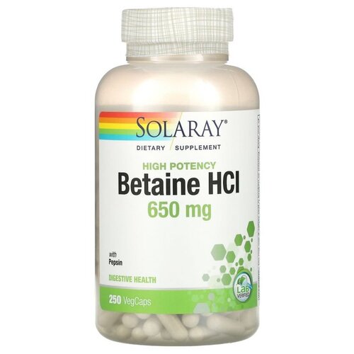   Solaray High Potency Betaine HCl, 310 , 650 , 250 .   -     , -  