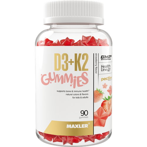 ���� Maxler D3+K2 Gummies, 200 �, 90 ��., ��������, ������ ������